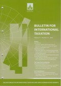 Bulletin for International Taxation Vol. 77 No. 10 - 2023