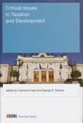 Critical Issues in Taxation and Development