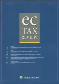 EC Tax Review: Volume 33, Issue 4, August, 2024