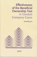 Effectiveness of the Beneficial Ownership Test in Conduit Company Cases