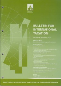 Image of Bulletin for International Taxation Vol. 69 No. 1 - 2015