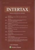 Intertax: Volume 51, Issue 6-7, June-July, 2023