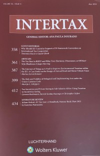 Intertax: Volume 52, Issue 5, May, 2024