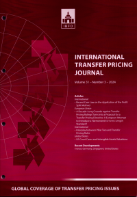 International Transfer Pricing Journal Vol. 31 No. 3 - 2024
