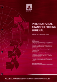 International Transfer Pricing Journal Vol. 31 No. 4 - 2024