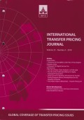 International Transfer Pricing Journal Vol. 25 No. 4 - 2018