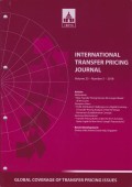 International Transfer Pricing Journal Vol. 25 No. 5 - 2018