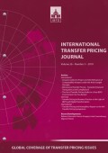 International Transfer Pricing Journal Vol. 26 No. 3 - 2019