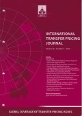 International Transfer Pricing Journal Vol. 26 No. 5 - 2019