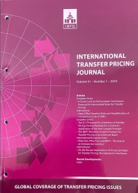 International Transfer Pricing Journal Vol. 31 No. 1 - 2024