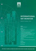 International VAT Monitor Vol. 28 No. 2 - 2017
