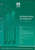International VAT Monitor Vol. 27 No. 6 - 2016