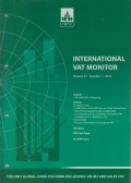 International VAT Monitor Vol. 27 No. 1 - 2016