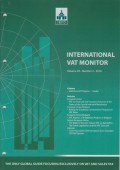 International VAT Monitor Vol. 29 No. 4 - 2018