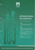 International VAT Monitor Vol. 34 No. 6 - 2023