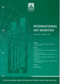 International VAT Monitor Vol. 28 No. 5 - 2017