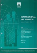 International VAT Monitor Vol. 24 No. 4 - 2013