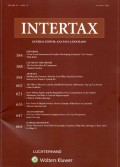Intertax: Volume 52, Issue 10, October, 2024