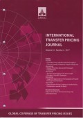 International Transfer Pricing Journal Vol. 24 No. 4 - 2017