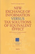 New Exchange of Information versus Tax Solutions of Equivalent Effect