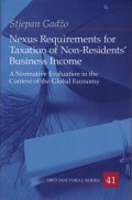 Nexus Requirements for Taxation of Non-Residents’ Business Income