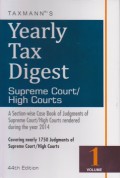 Yearly Tax Digest:Supreme Court/High Courts (Volume 1)