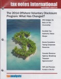 Tax Notes International: Volume 75, Number 8, August 25, 2014