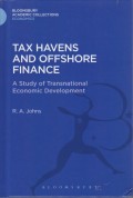 Tax Havens and Offshore Finance: A Study of Transnational Economic Development