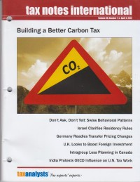 Tax Notes International: Volume 66, Number 1, April 2, 2012