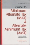 Taxmann's Guide to Millenium Alternate Tax (MAT) & Alternate Minimum Tax (AMT)