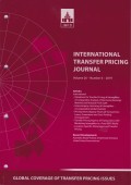 International Transfer Pricing Journal Vol. 26 No. 6 - 2019