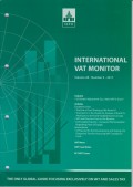 International VAT Monitor Vol. 28 No. 3 - 2017