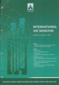 International VAT Monitor Vol. 29 No. 2 - 2018