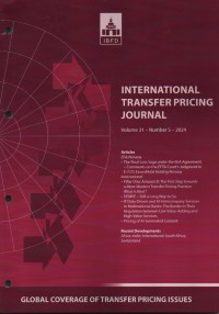 International Transfer Pricing Journal Vol. 31 No. 5 - 2024