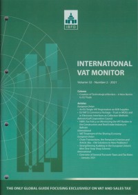 Image of International VAT Monitor Vol. 32 No. 2 - 2021