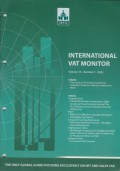 International VAT Monitor Vol. 33 No. 2 - 2022