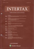 Intertax: Volume 49, Issue 11, November, 2021