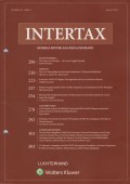 Intertax: Volume 49, Issue 3, March, 2021