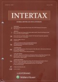 Intertax: Volume 50, Issue 1, January 2022