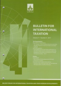 Image of Bulletin for International Taxation Vol. 71 No. 9 - 2017