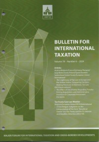 Bulletin for International Taxation Vol. 78 No. 6 - 2024