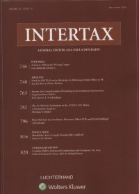 Image of Intertax: Volume 52, Issue 12, December, 2024