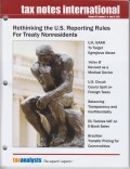 Tax Notes International: Volume 67, Number 3, July 16, 2012