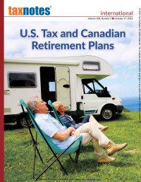 Tax Notes International: Volume 108, Number 3, October 17, 2022