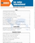 Tax Notes International: Volume 45, Number 1, January 8, 2007