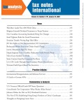 Tax Notes International: Volume 45, Number 3, January 22, 2007