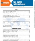 Tax Notes International: Volume 46, Number 3, April 16, 2007