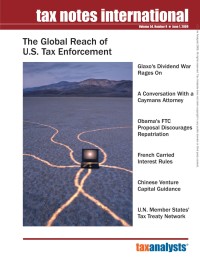 Tax Notes International: Volume 54, Number 9, June 1, 2009