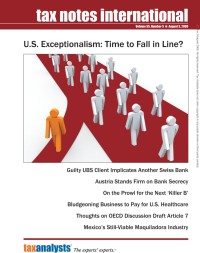 Tax Notes International: Volume 55, Number 5, August 3, 2009