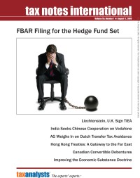 Tax Notes International: Volume 55, Number 7, August 17, 2009